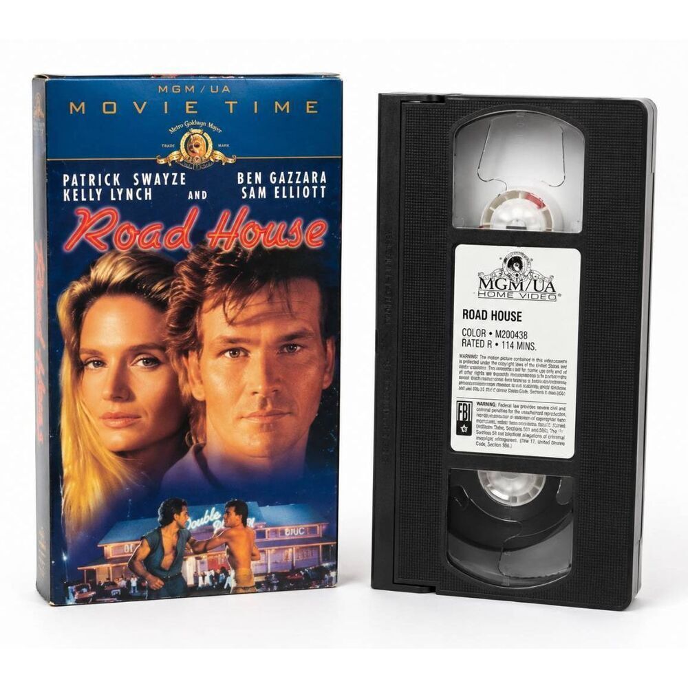 Road House VHS MGM/UA Patrick Swayze Tested VTG